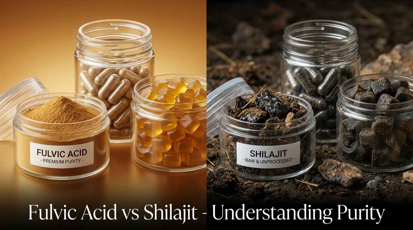 Fulvic Acid vs Shilajit: Understanding Purity, Refinement, and Testing